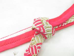 リサイクル　和装小物　帯締め　振袖用　金糸　正絹　手組　大和組